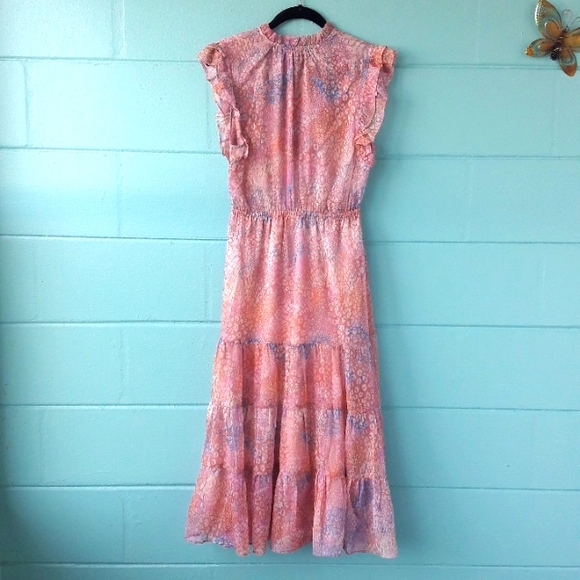 NWT "BB Dakota" by Steve Madden Dreaming of Waves Midi Dress Medium - Picture 3 of 6